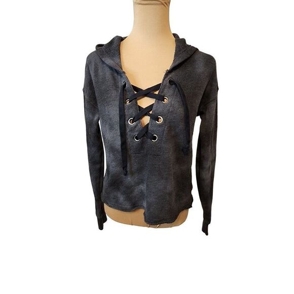 American Eagle Cropped Grey Hoodie in XS - Picture 1 of 7